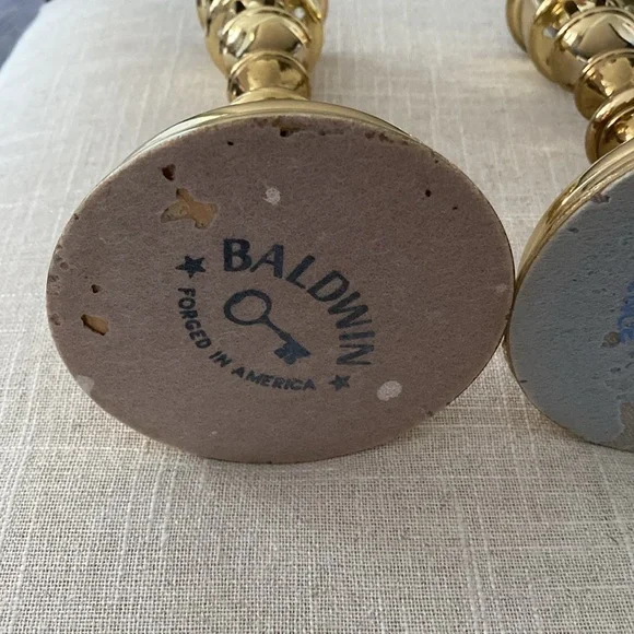 Baldwin brass Candle Holders 7.5” - Picture 4 of 7